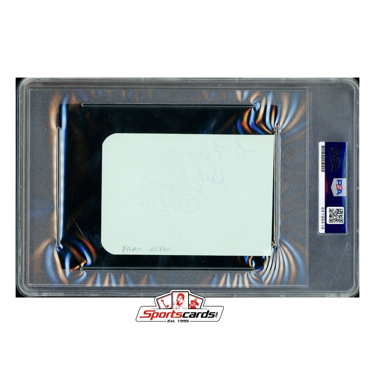 Fran Allison Signed Auto Album Page PSA/DNA - Kukla, Fran and Ollie