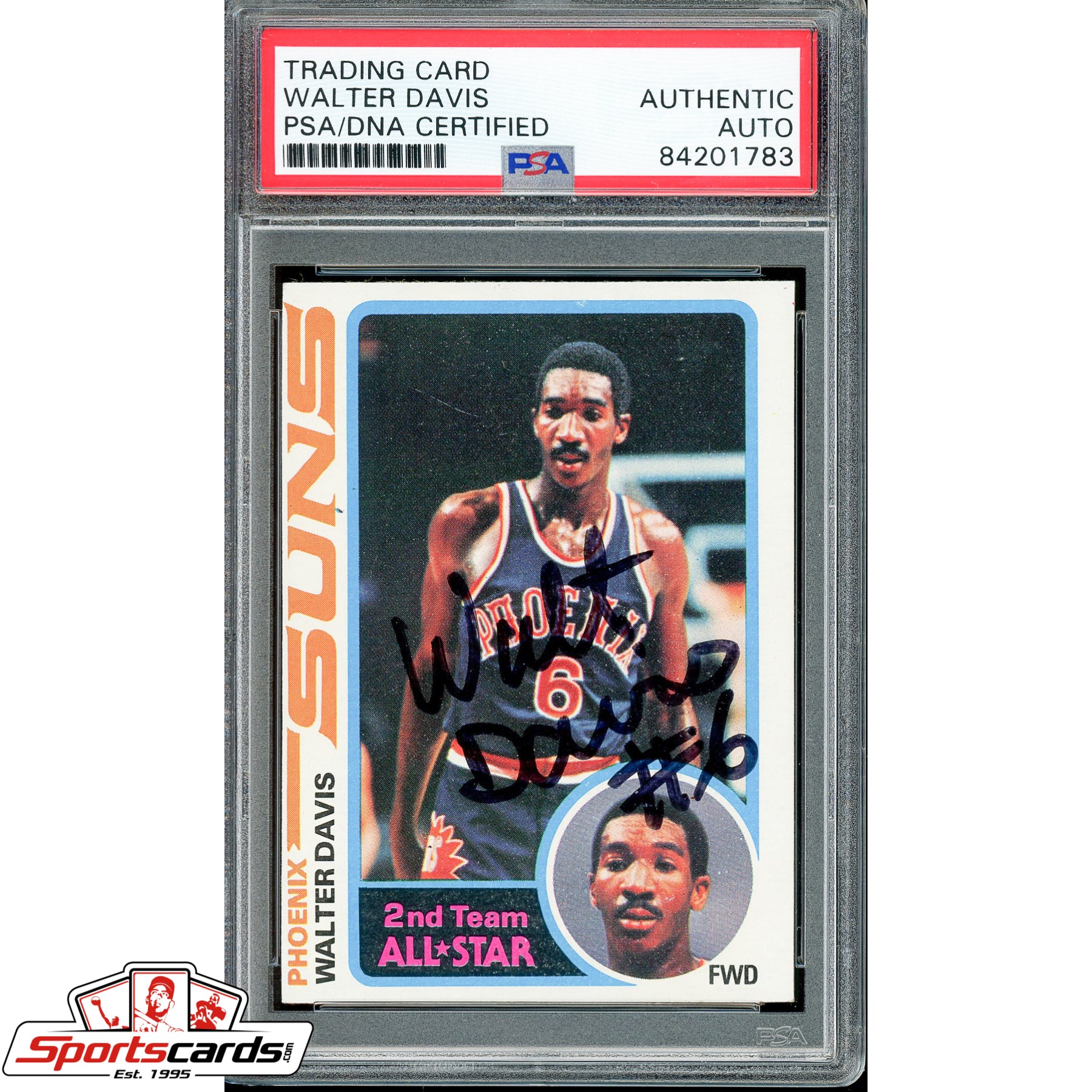 Walter Davis Signed Autographed 1978-79 Topps Card PSA/DNA #10