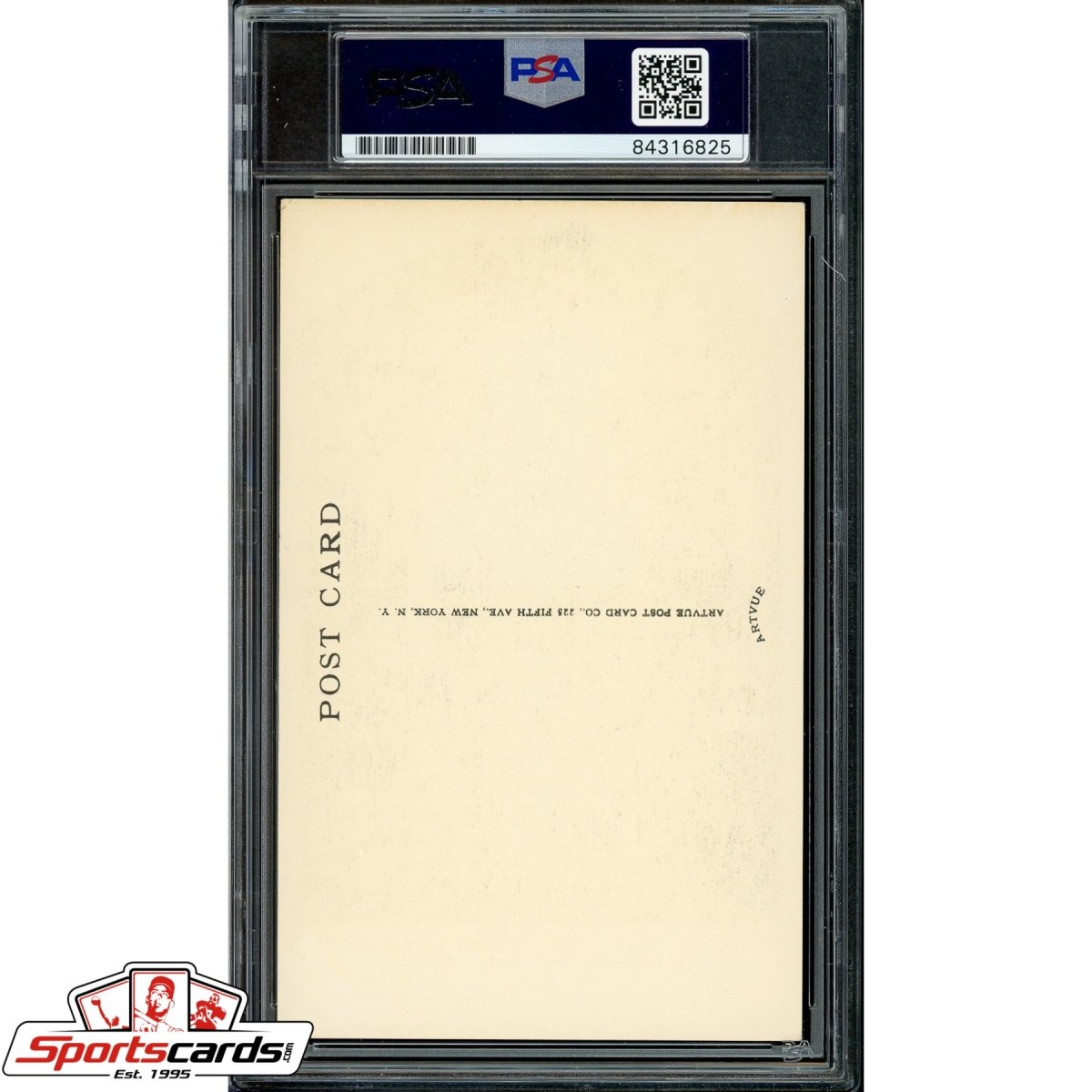 Elmer Flick Auto Signed Artvue HOF Plaque Type 2 PSA Mint 9 POP 1