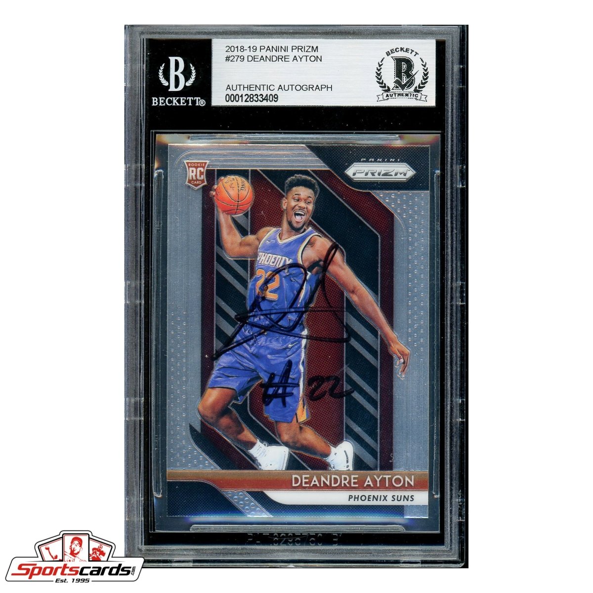 Deandre Ayton Signed Auto 2018-19 Panini Prizm #279 RC BAS Rookie Cards Suns
