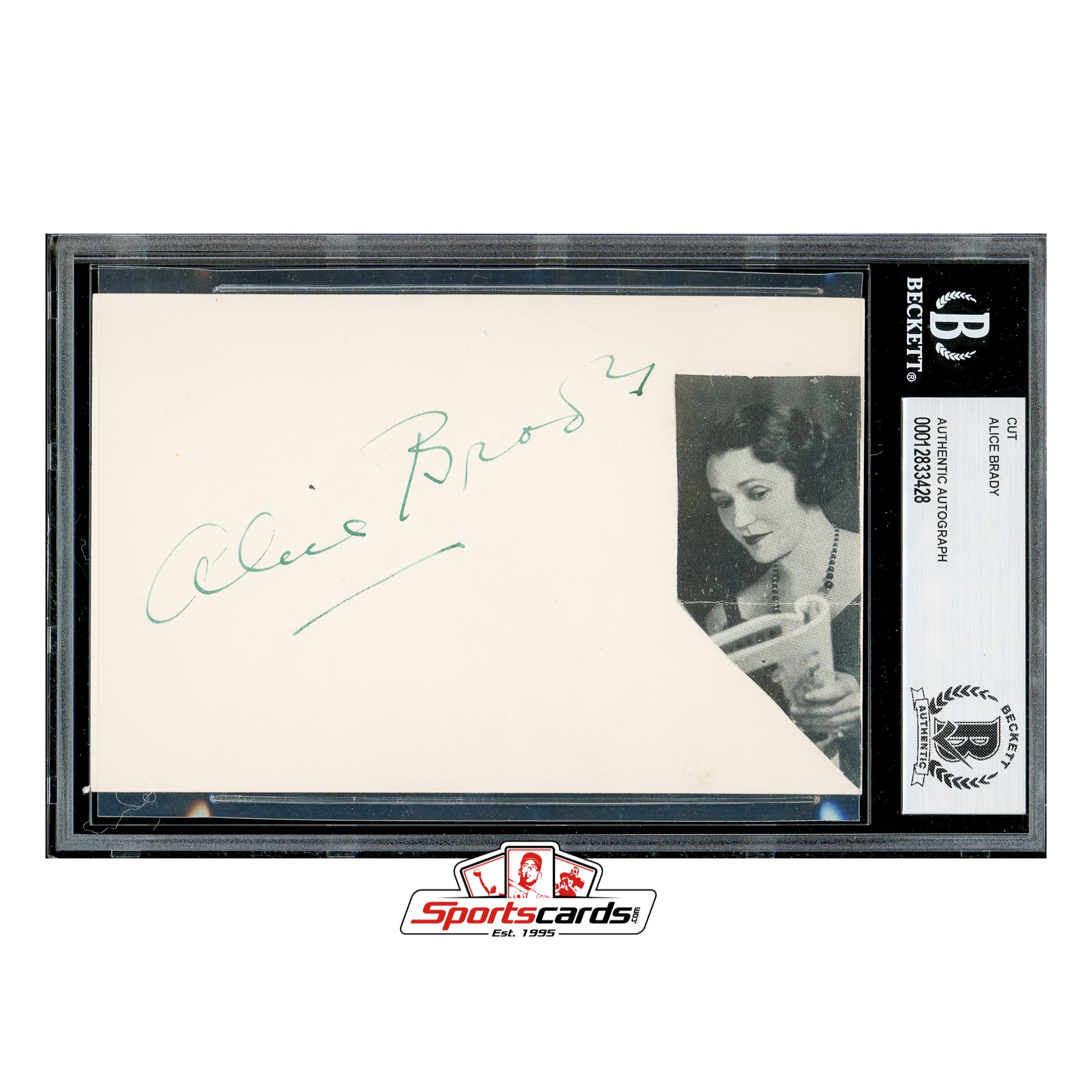 Alice Brady (d.1939) Signed Auto Album Page Beckett BAS - Academy Award Winner