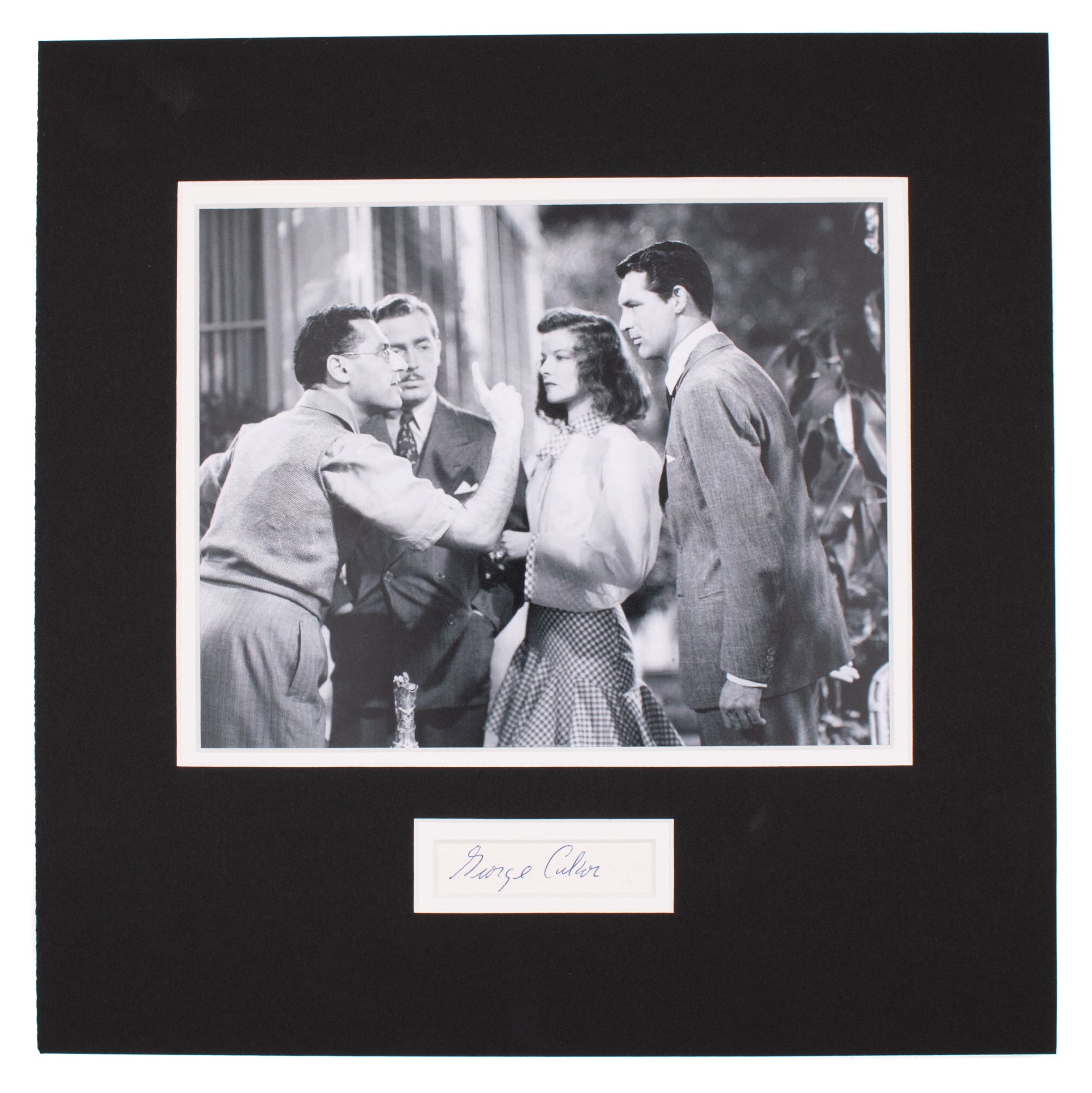 Academy Award Winning Director George Cukor Signed Auto Matted Photo Display