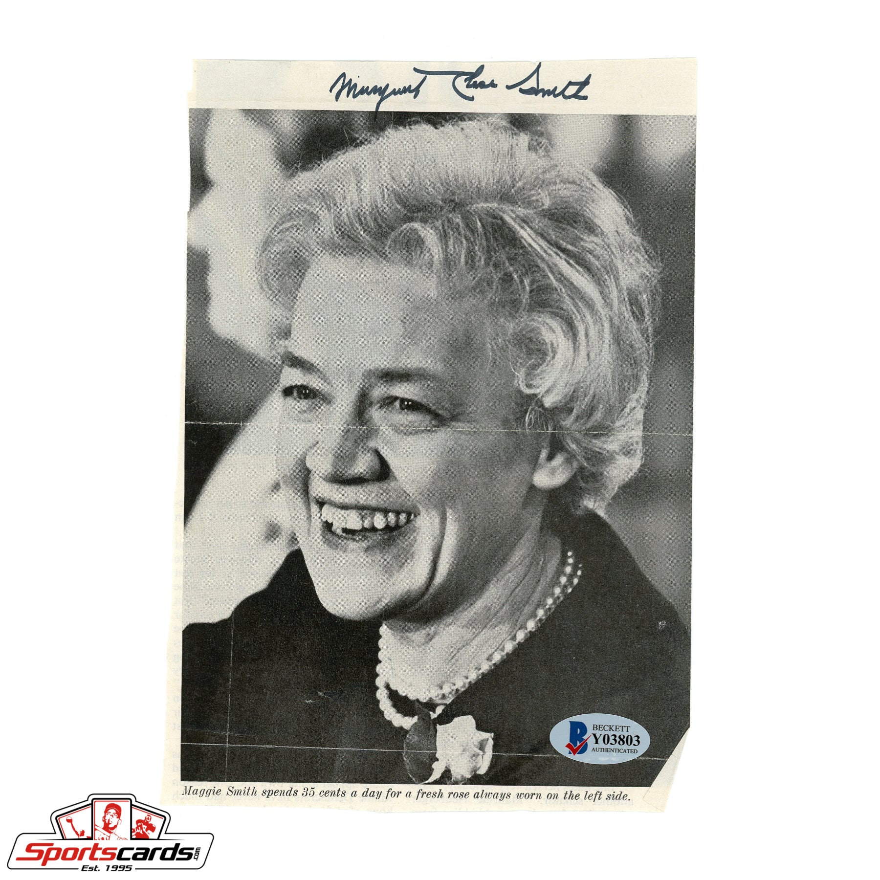 1st Female Presidential Candidate Margaret Chase Smith Signed Autographed Photograph