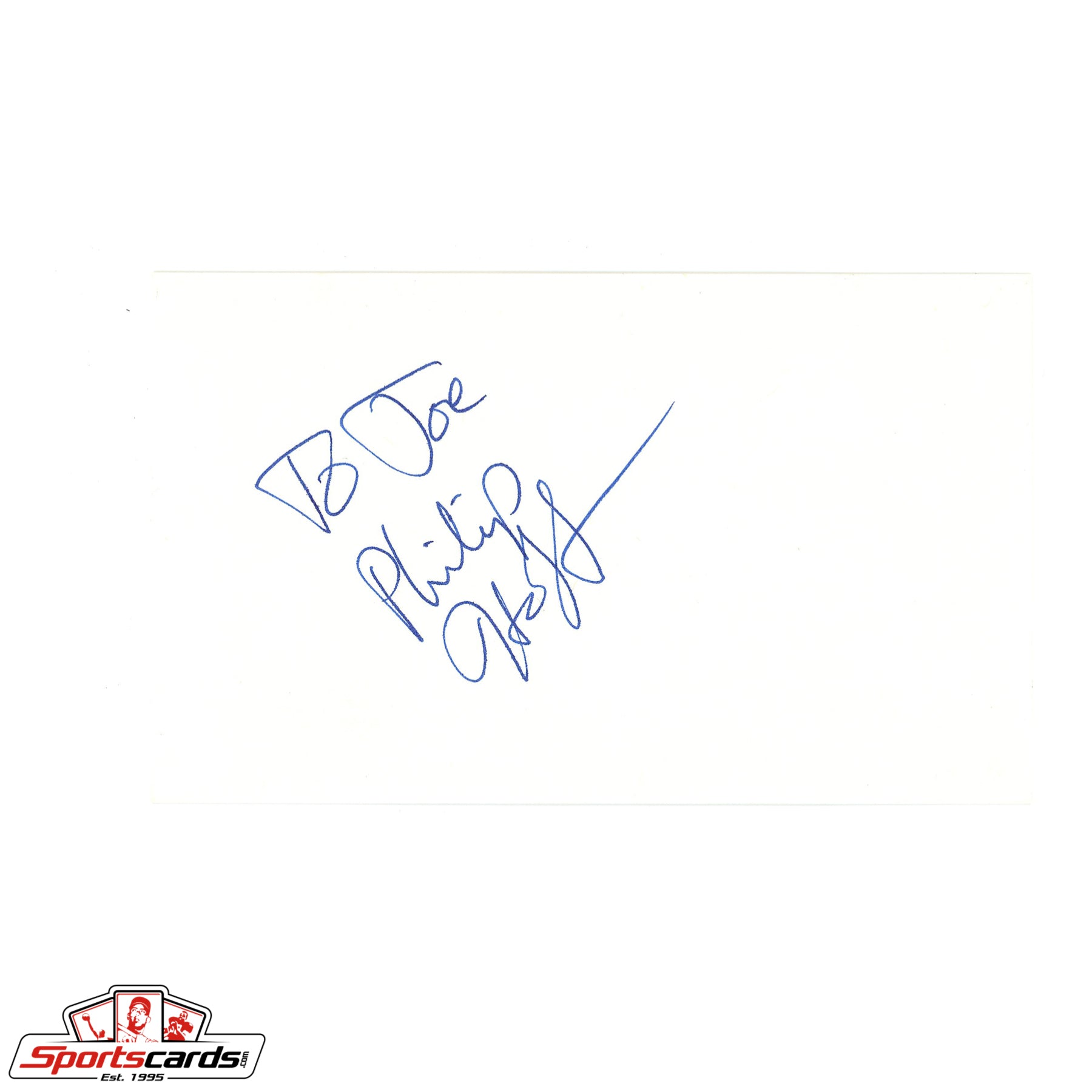 Actor Philip Seymour Hoffman Signed Auto 3x5 Index Card Beckett BAS Authentic