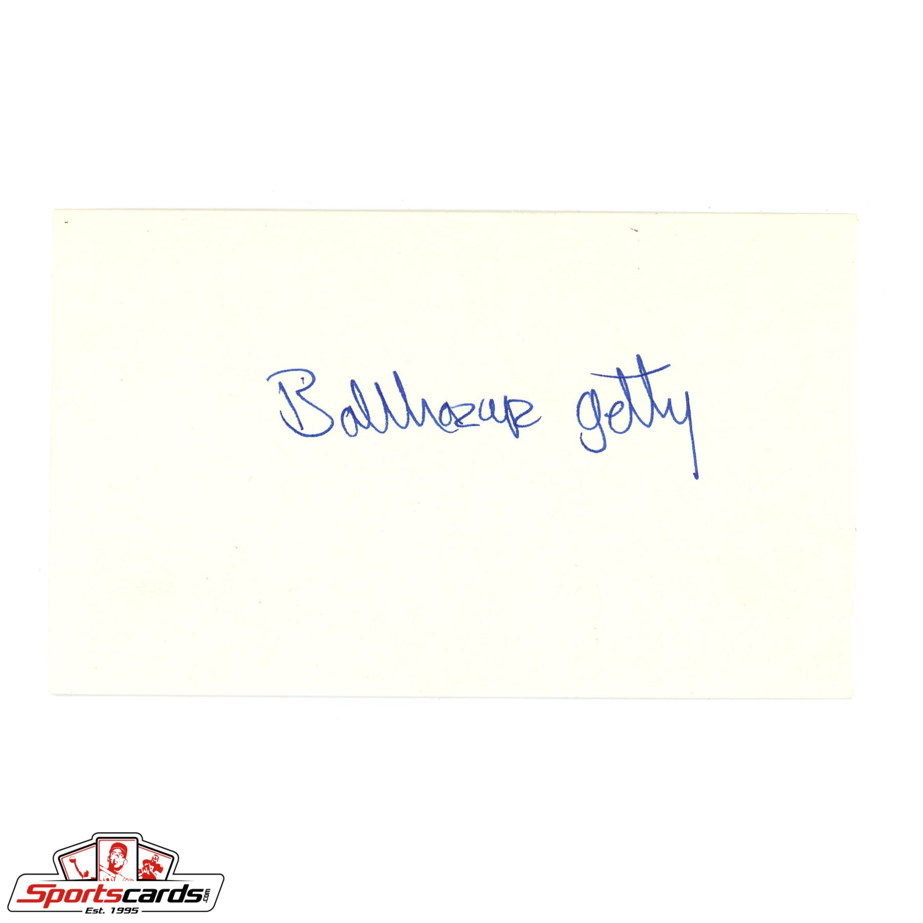 Actor Balthazar Getty Signed Auto 3x5 Index Card Beckett BAS Authentic
