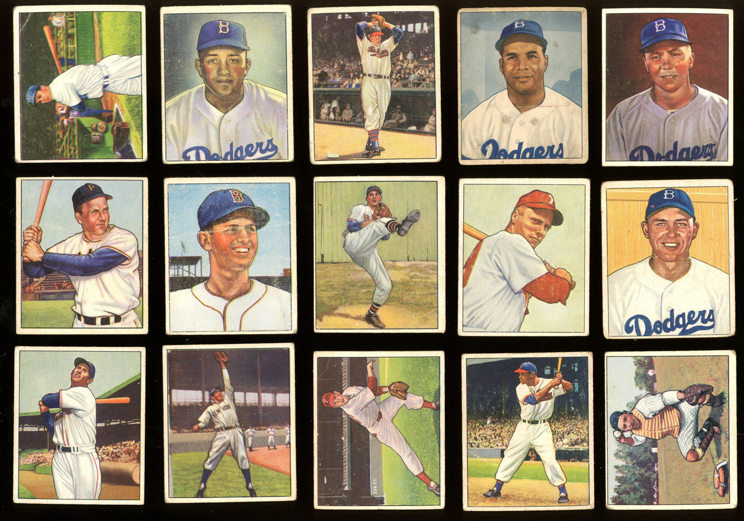 1950 Bowman St. Louis Cardinals Near Team Set 5 - EX