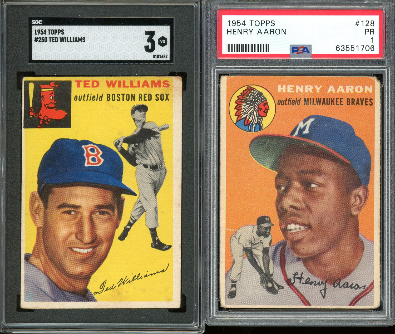 1954 Topps Hank Aaron PSA 1 – Great Moments Sports Cards