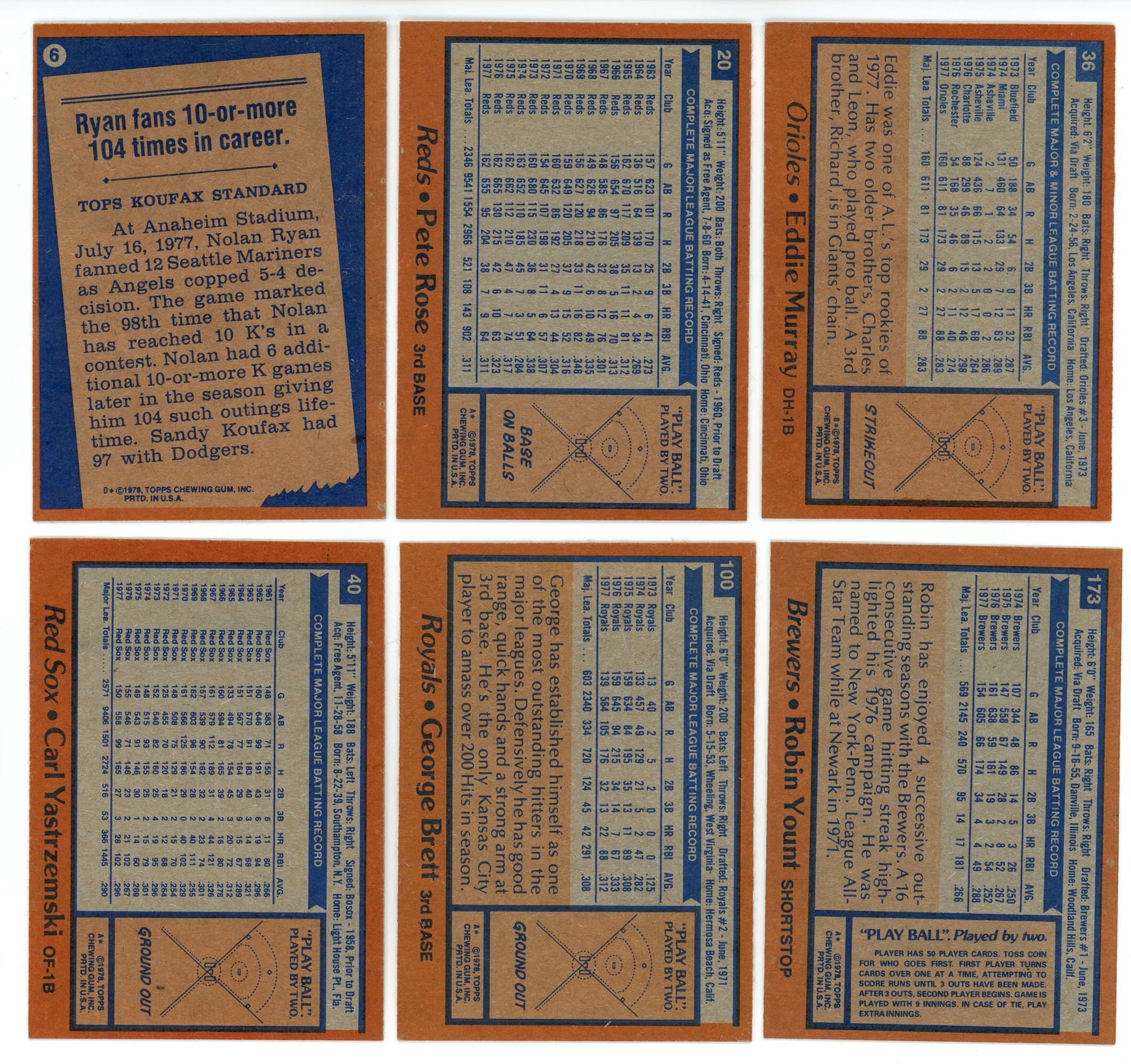 1978 TOPPS COMPLETE BASEBALL CARD SET (726) EDDIE MURRAY, PAUL MOLITOR,  JACK MORRIS ROOKIE YEAR HOF for Sale in Montebello, CA - OfferUp