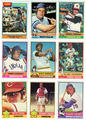 1976 TOPPS BASEBALL COMPLETE SET BREAK - 20 CARDS PER BOX! 2 OR MORE H 