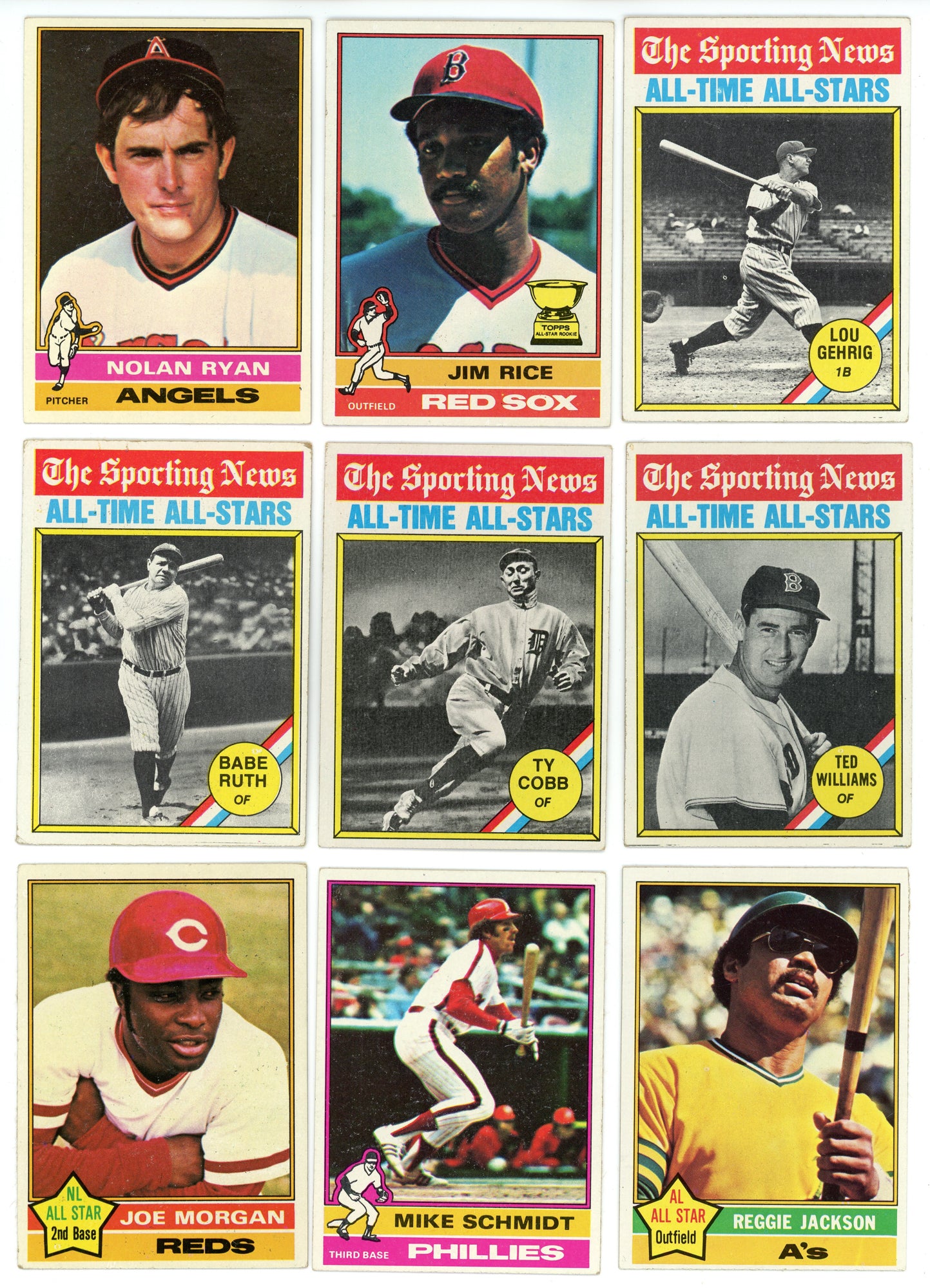 Vintage 1970 1976 1977 Topps Baseball Card Lot of 3: 