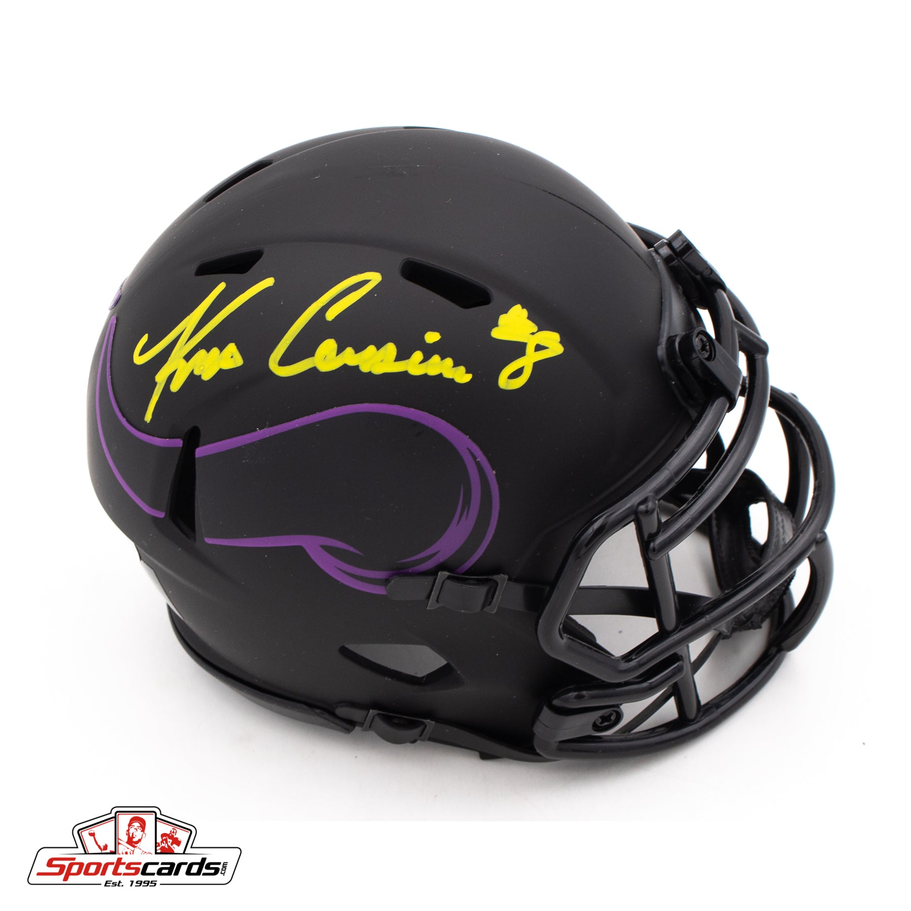 Kirk Cousins Signed Autographed Minnesota Vikings Eclipse Mini Helmet BAS Witness COA