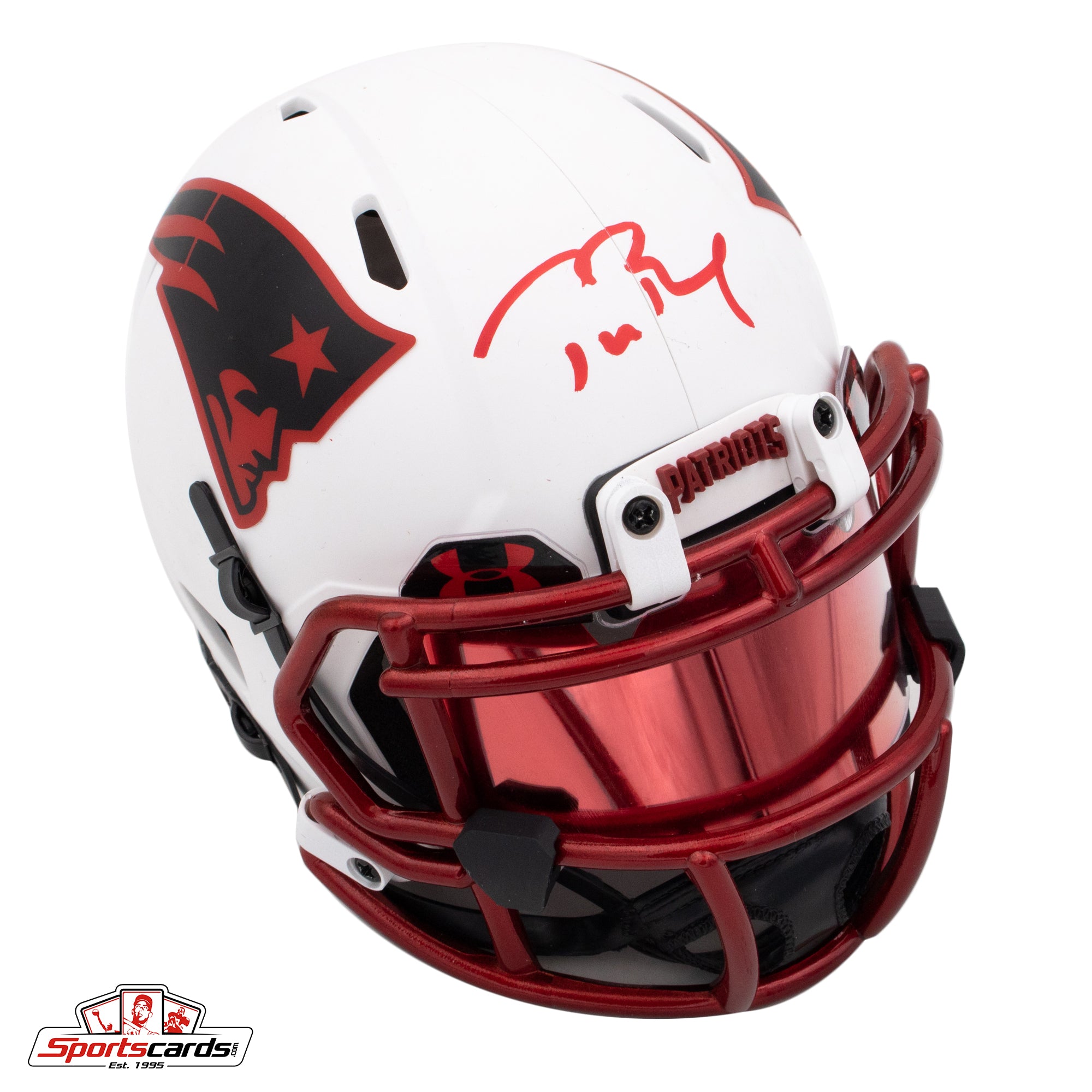 Tom Brady Signed Tampa Bay Buccaneers Blaze Mini Helmet- Fanatics