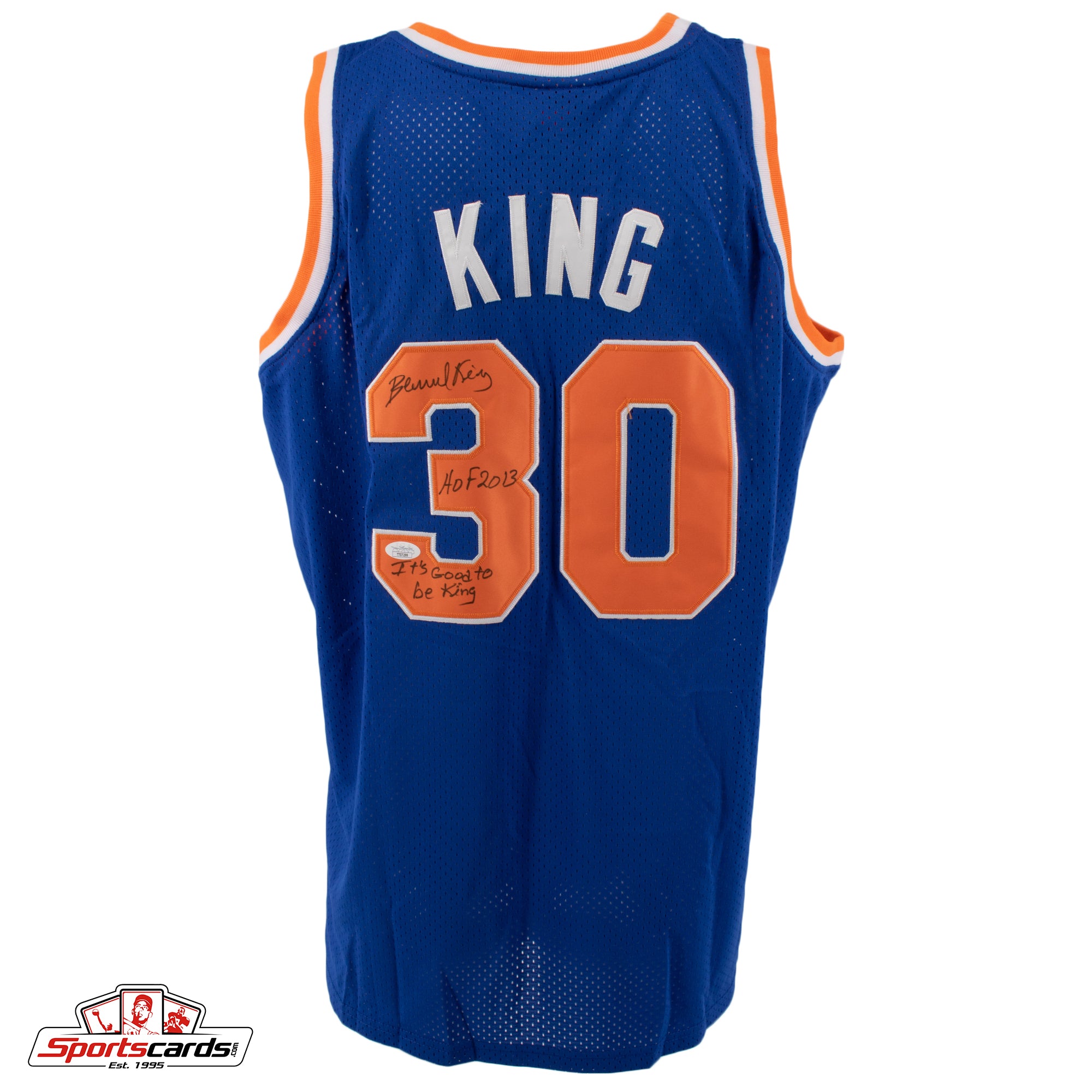 Bernard King "It's Good to be King HOF 2013" Signed Autographed NY Knicks Jersey JSA COA