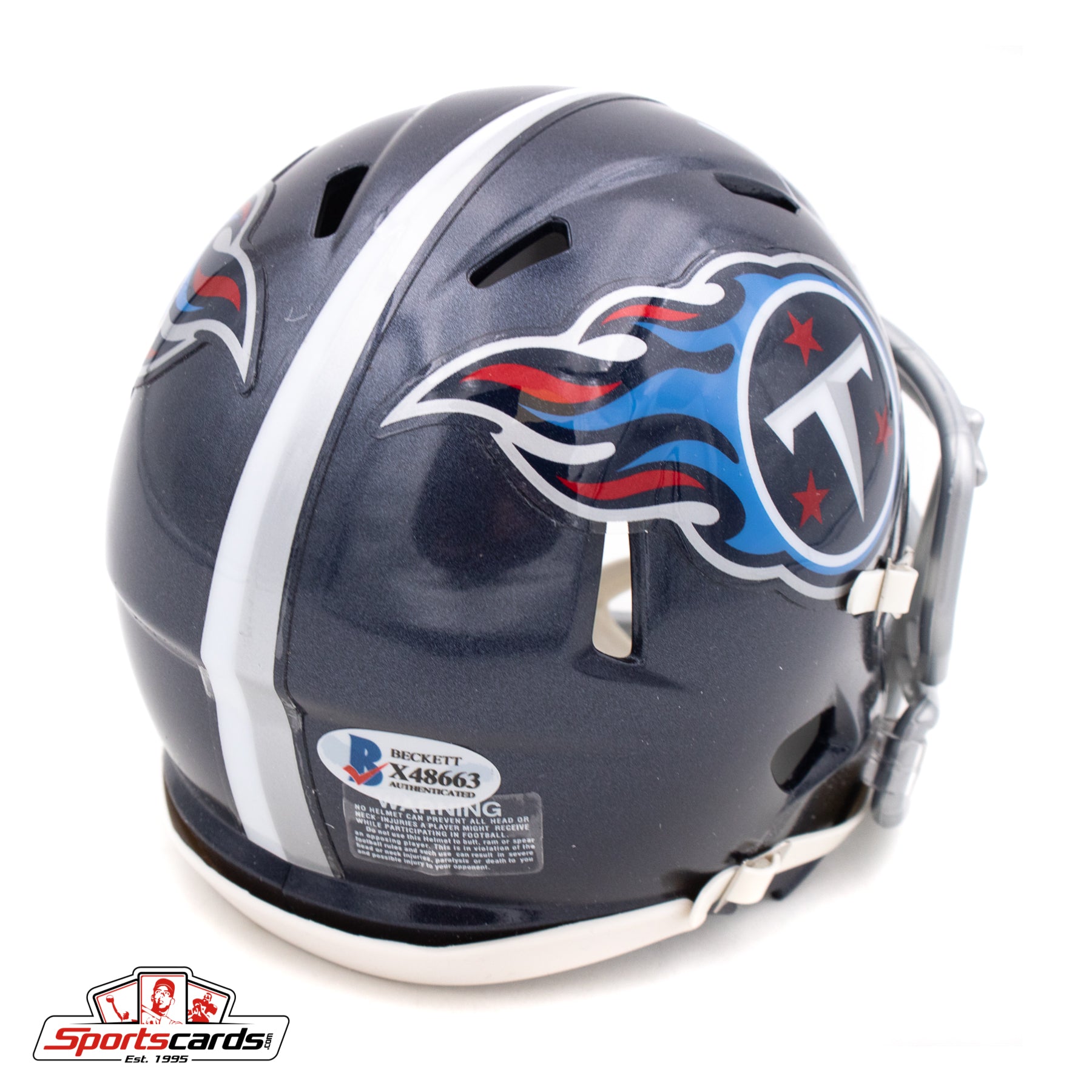 Derrick Henry "King Henry" Signed Autographed Tennessee Titans Speed Mini Helmet BAS COA