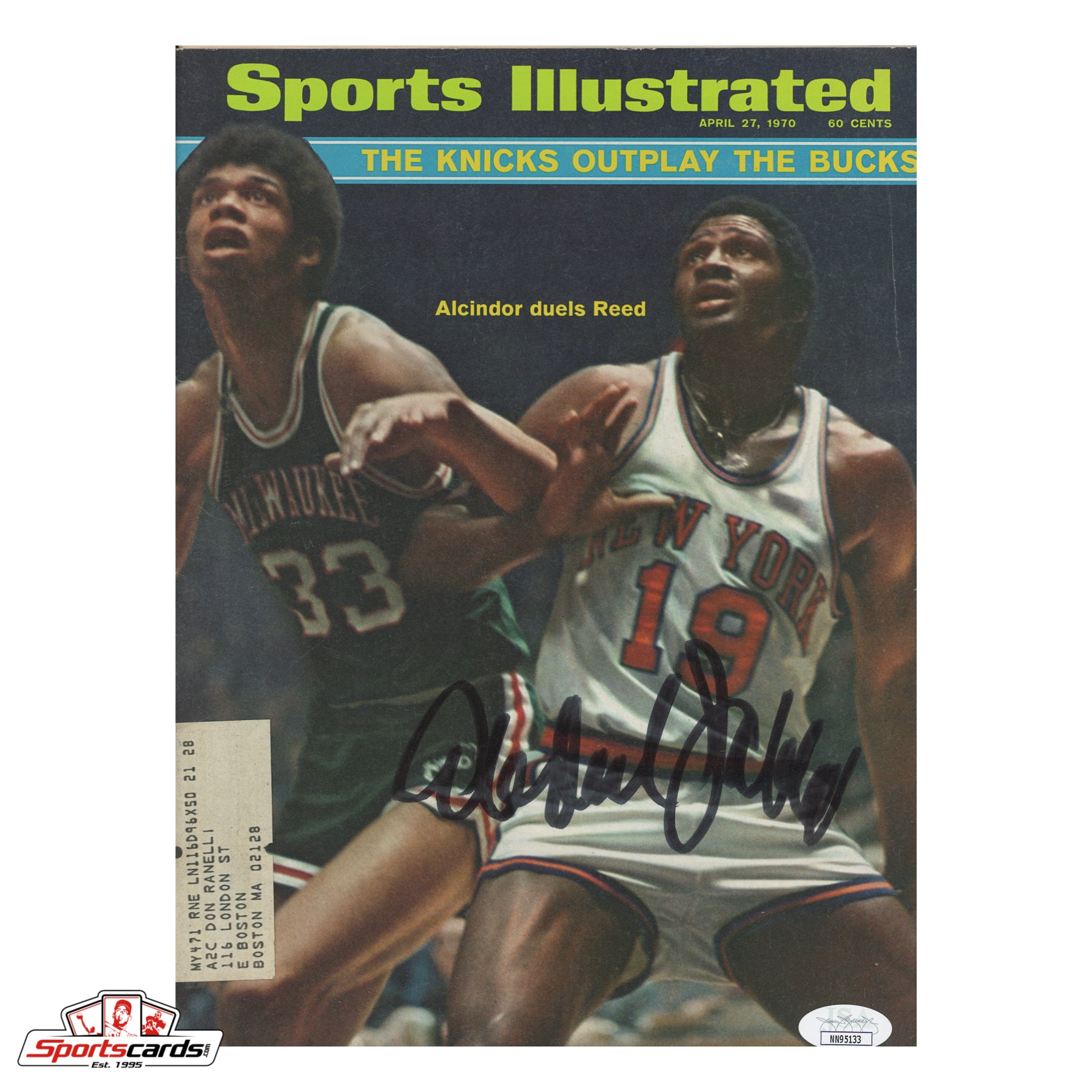 Kareem Abdul-Jabbar Signed 1970 Sports Illustrated Magazine JSA COA