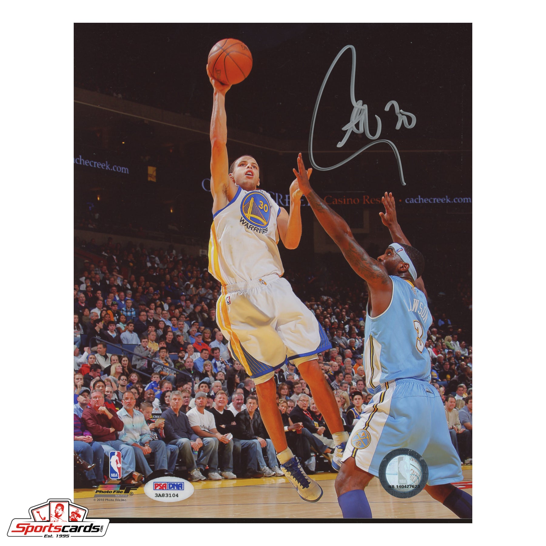 Steph Curry Signed 8x10 Rookie Era Photograph - PSA COA