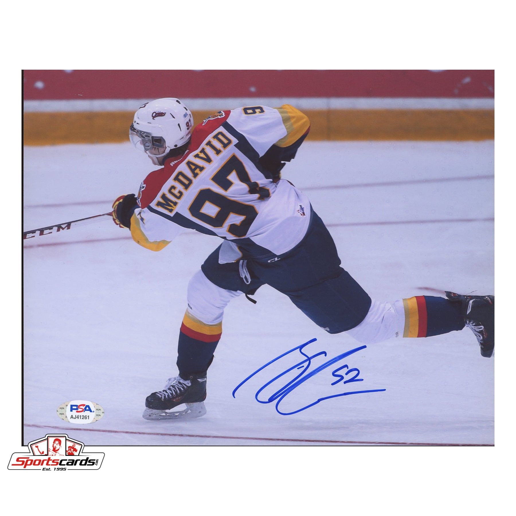 Connor McDavid Signed 8x10 Photograph - PSA COA