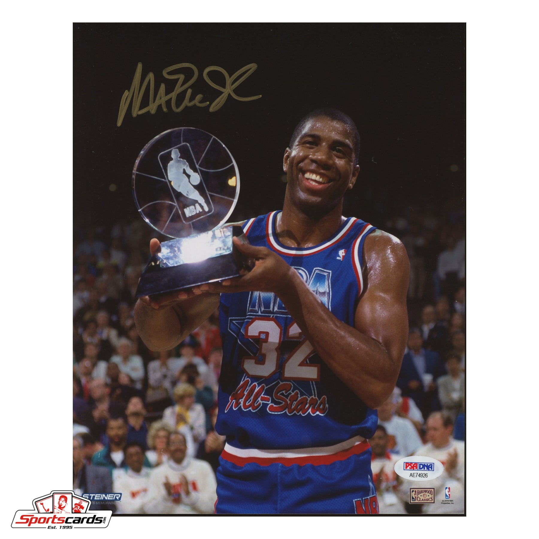 Magic Johnson Signed 1992 NBA All-Star Game 8x10 Photograph - PSA COA