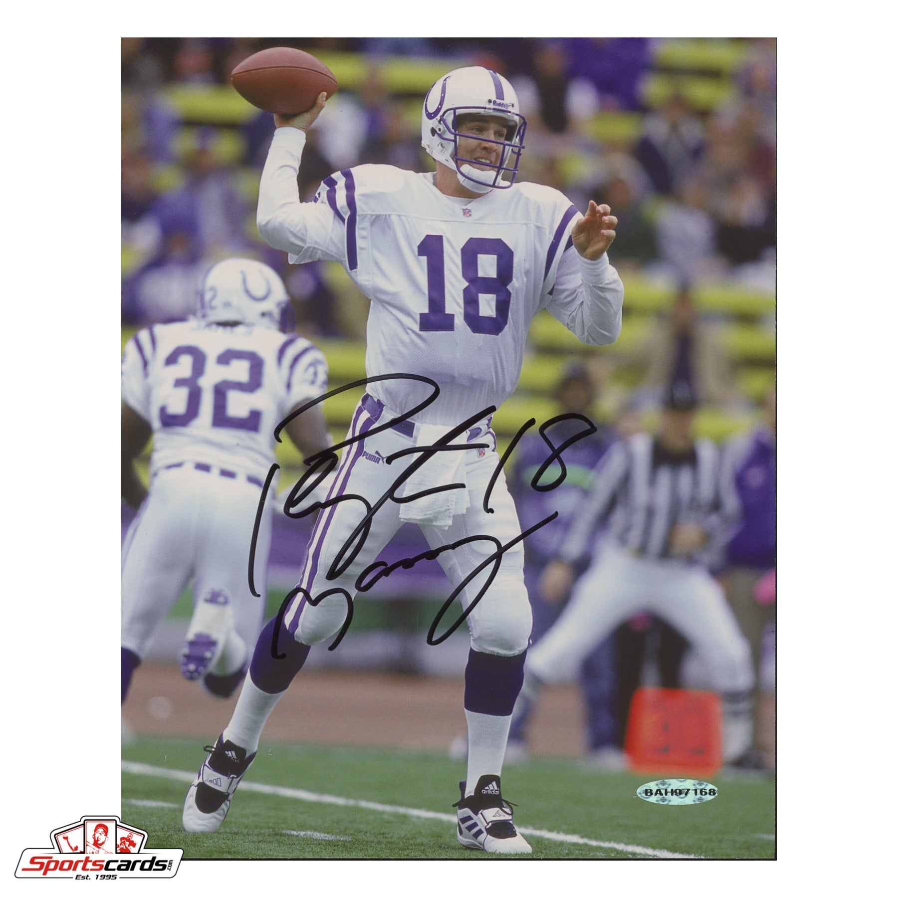 Peyton Manning Signed Indianapolis Colts 8x10 Photograph - Upper Deck COA