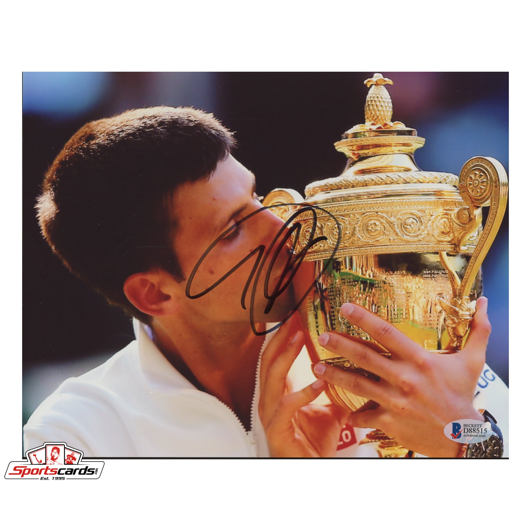 Novak Djokovic Signed 8x10 Photograph - BAS COA