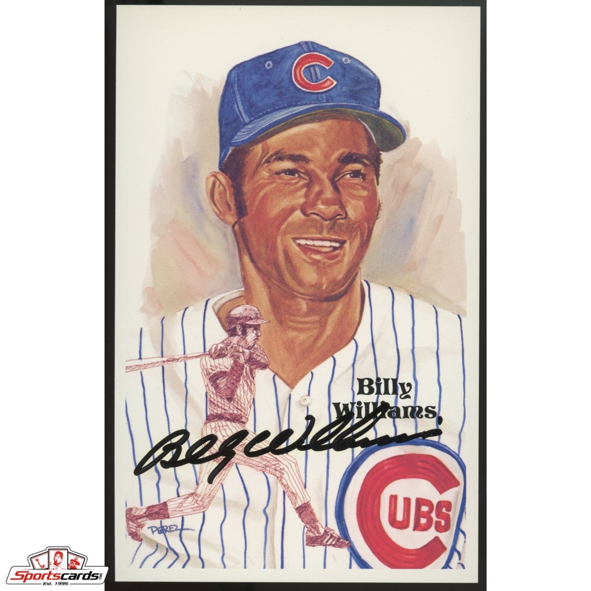 Billy Williams Signed Perez-Steele Postcard JSA