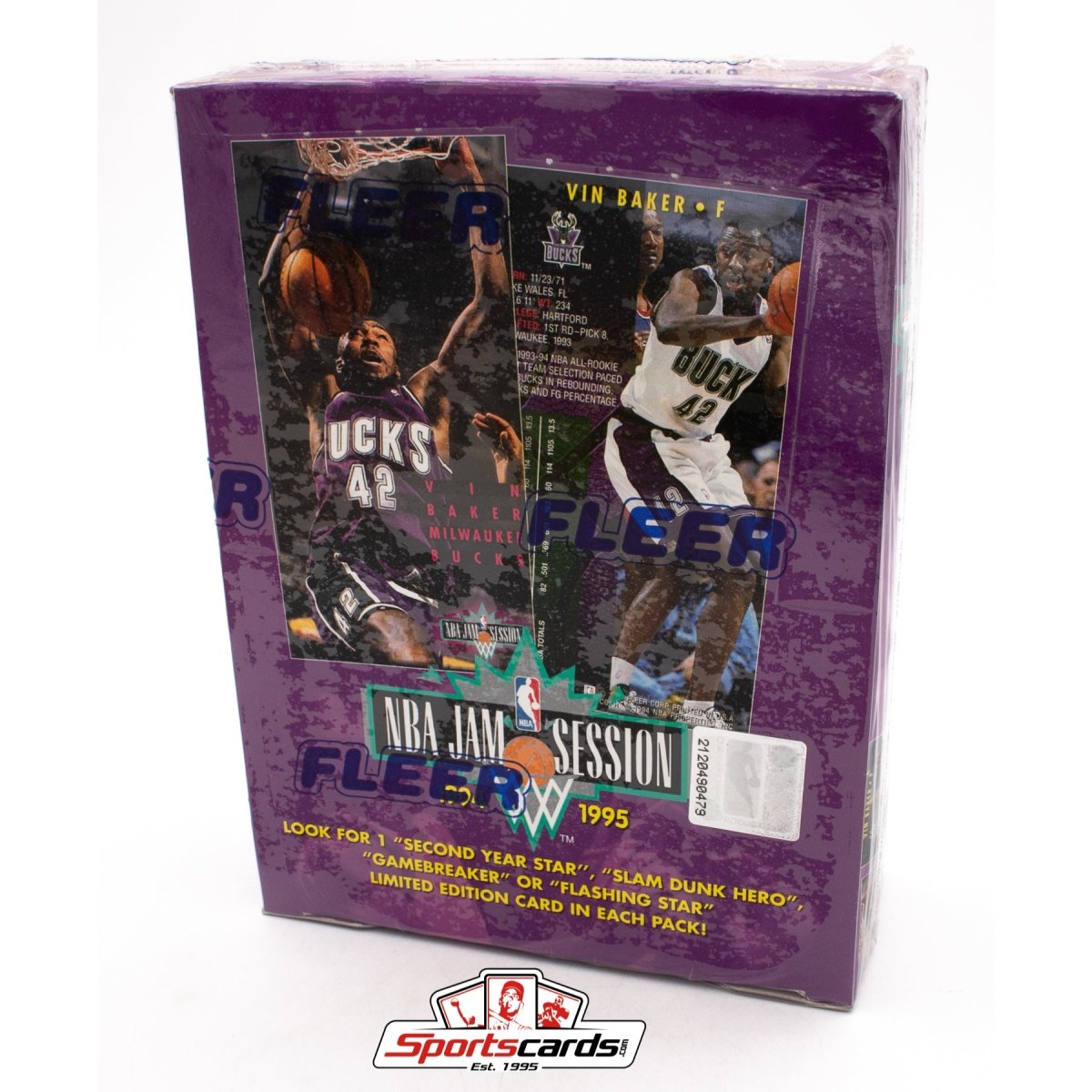1994-95 Fleer NBA Jam Session Factory Sealed Box Kidd Hill RC Year