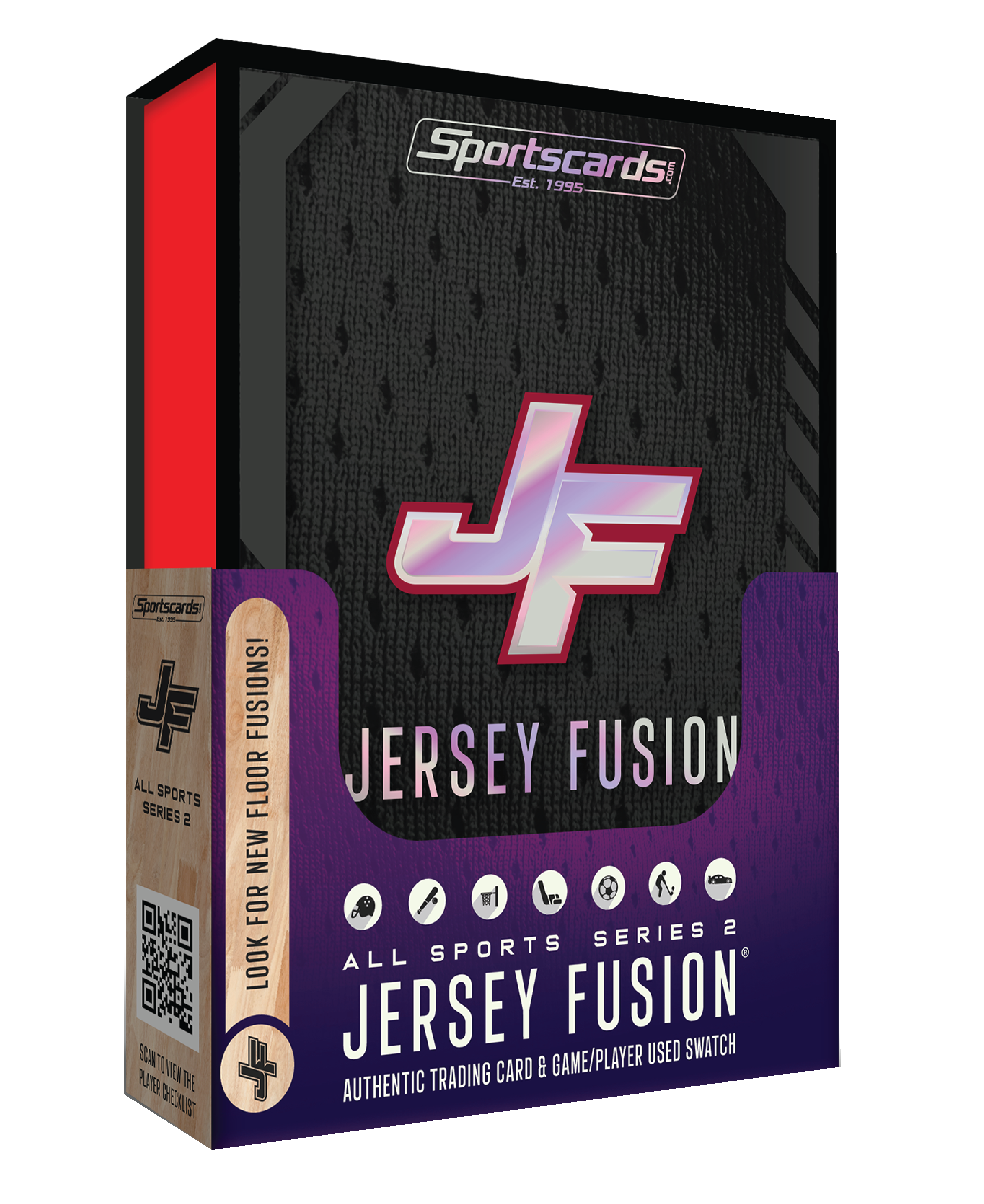 Jersey Fusion All Sports Series 2 Case - (100) Sealed Boxes Per Case - 4 to 6 Premiums per Display!