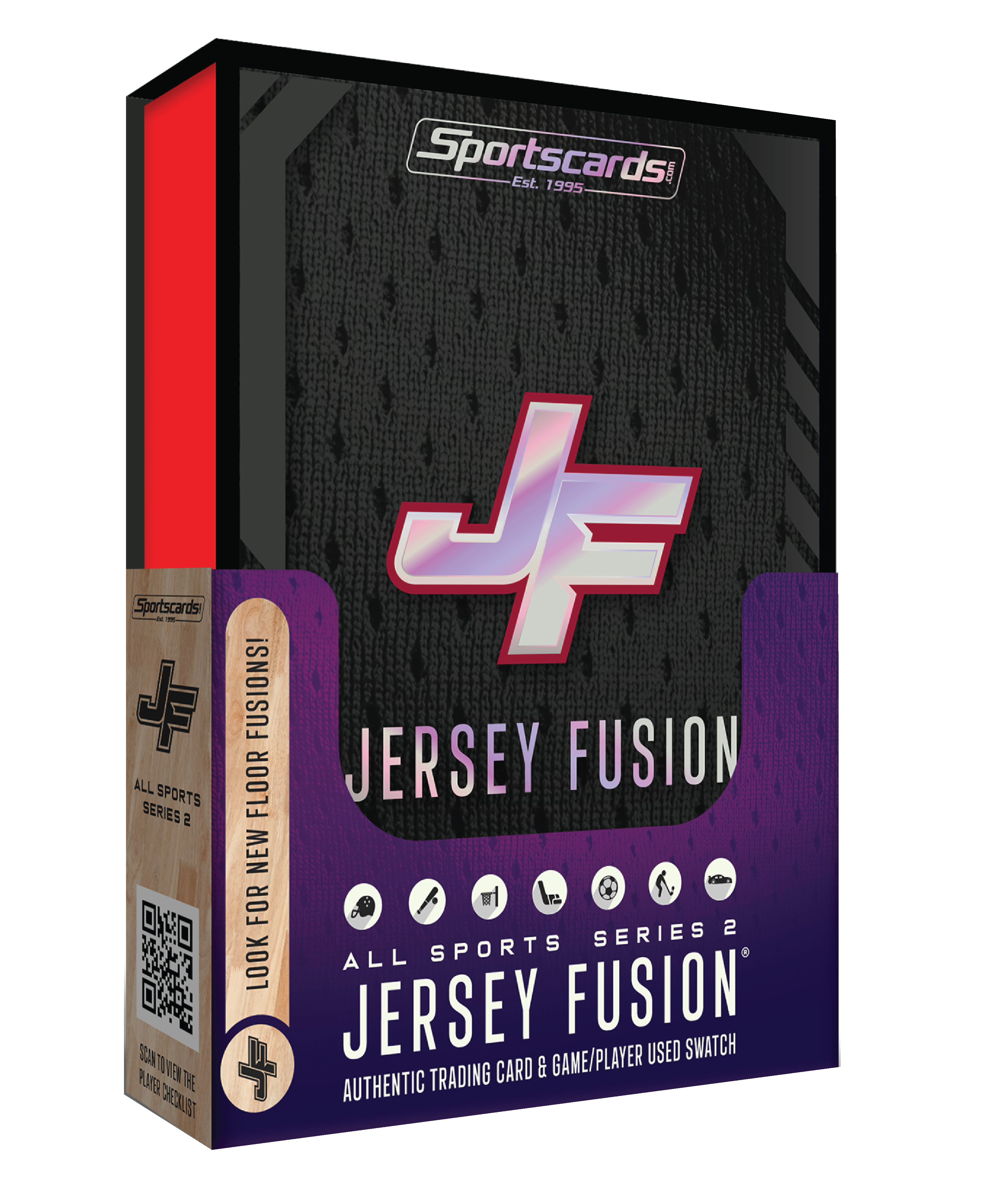 Jersey Fusion All Sports Series 2 Display Box - (10) Sealed Boxes - 4 to 6 Premiums per DISPLAY!