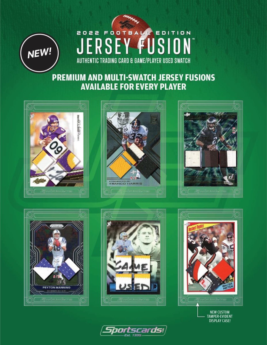Jersey Fusion Football Series 1 Case - (80) Sealed Boxes Per Case - 24 Premiums!