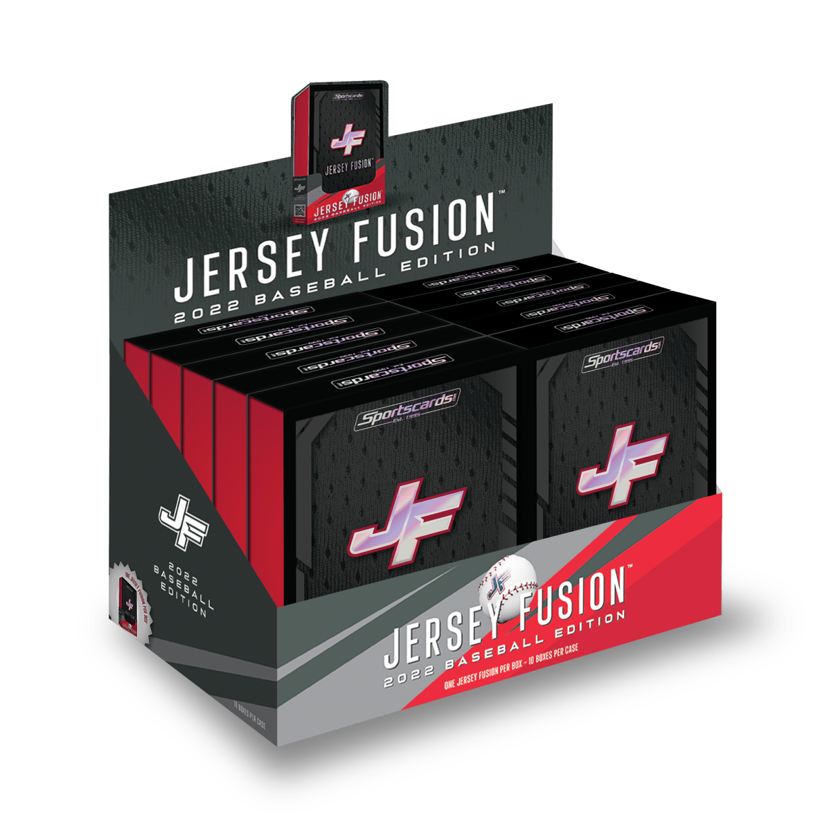 Jersey Fusion Baseball Series 1 Display - (10) Sealed Boxes Per Display