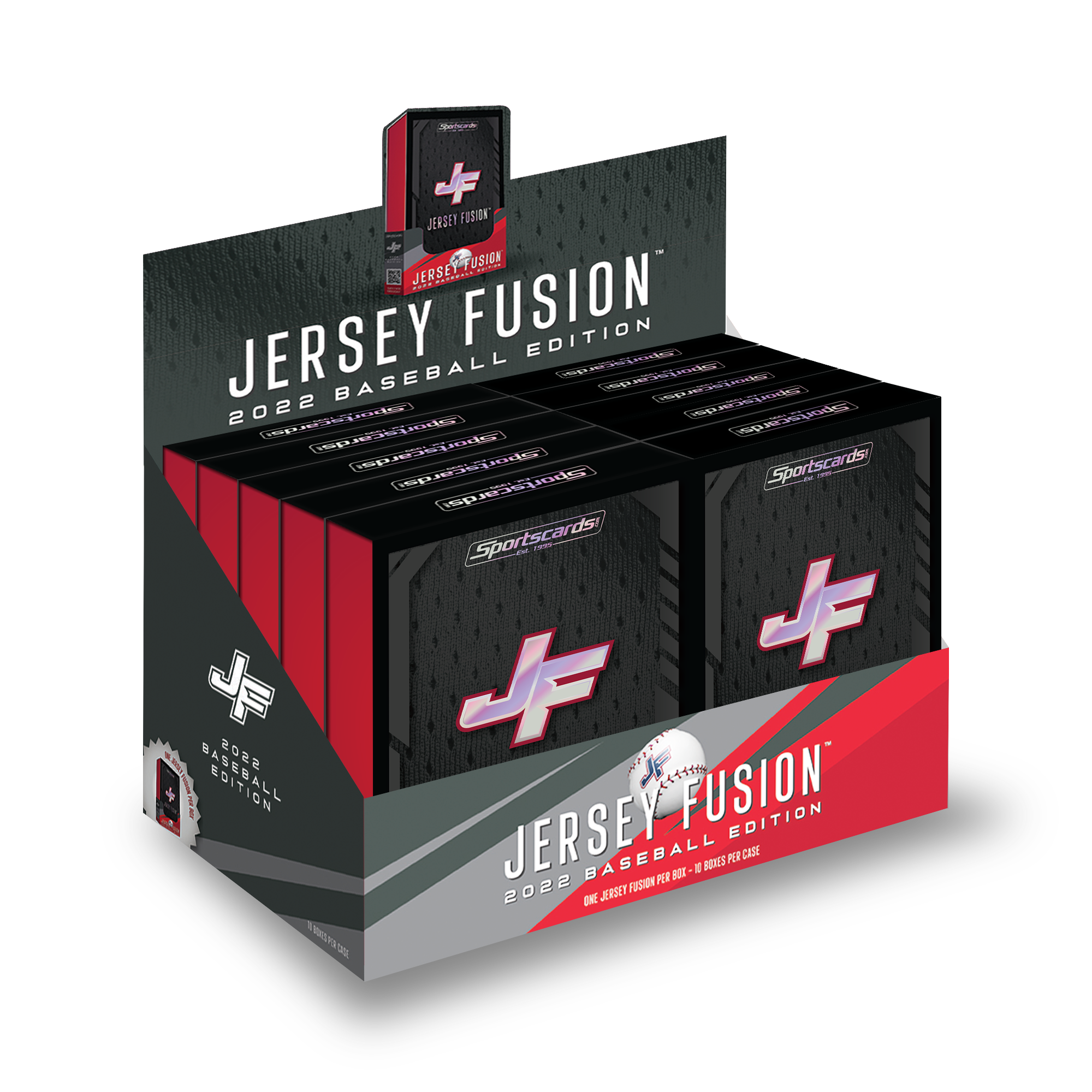 Jersey Fusion Baseball Series 1 Display - (10) Sealed Boxes Per Display