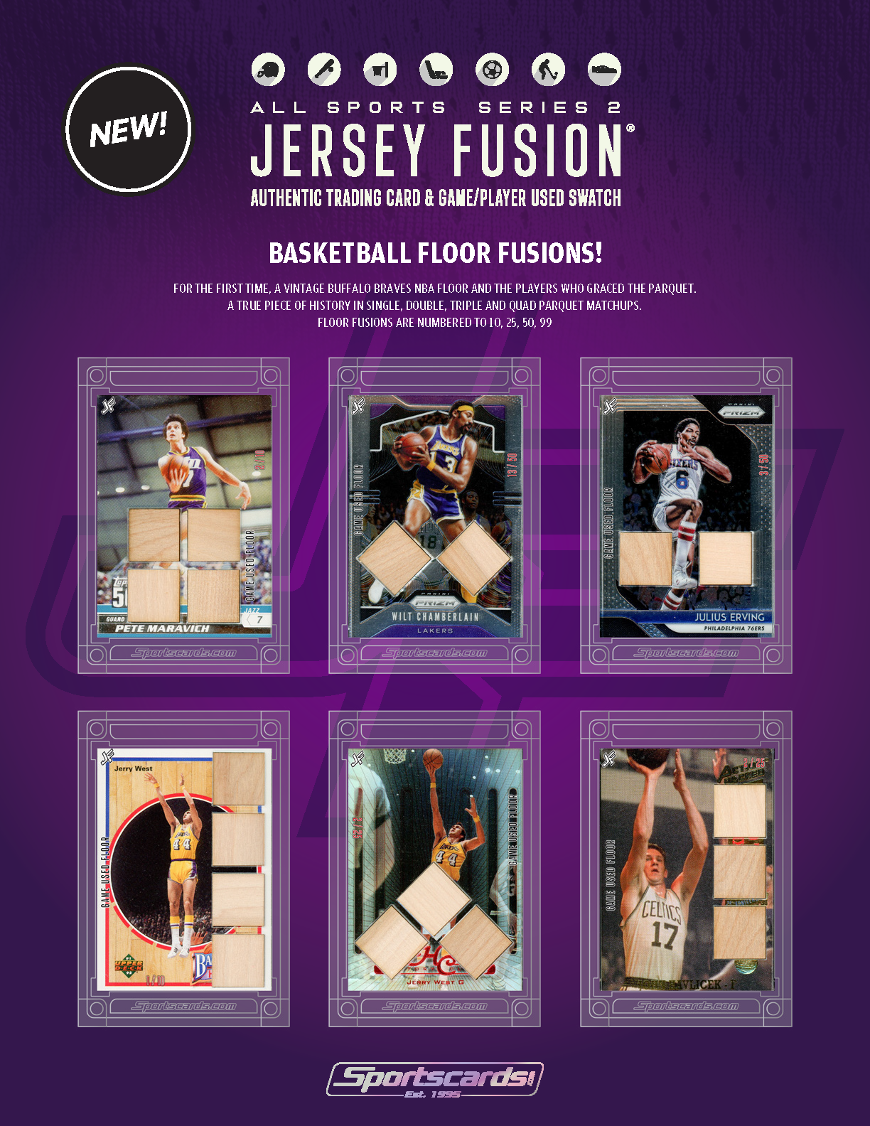 Jersey Fusion All Sports Series 2 Sealed Box - (1) Jersey Fusion Per Box