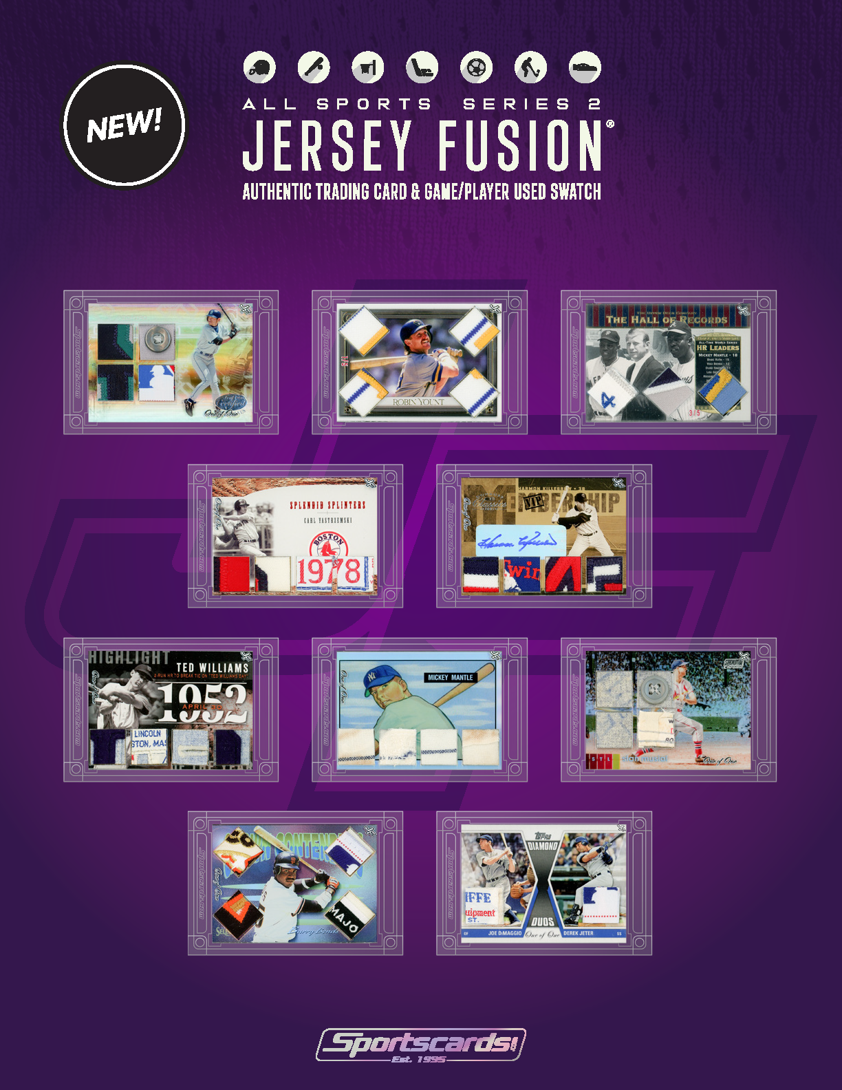 Jersey Fusion All Sports Series 2 Sealed Box - (1) Jersey Fusion Per Box