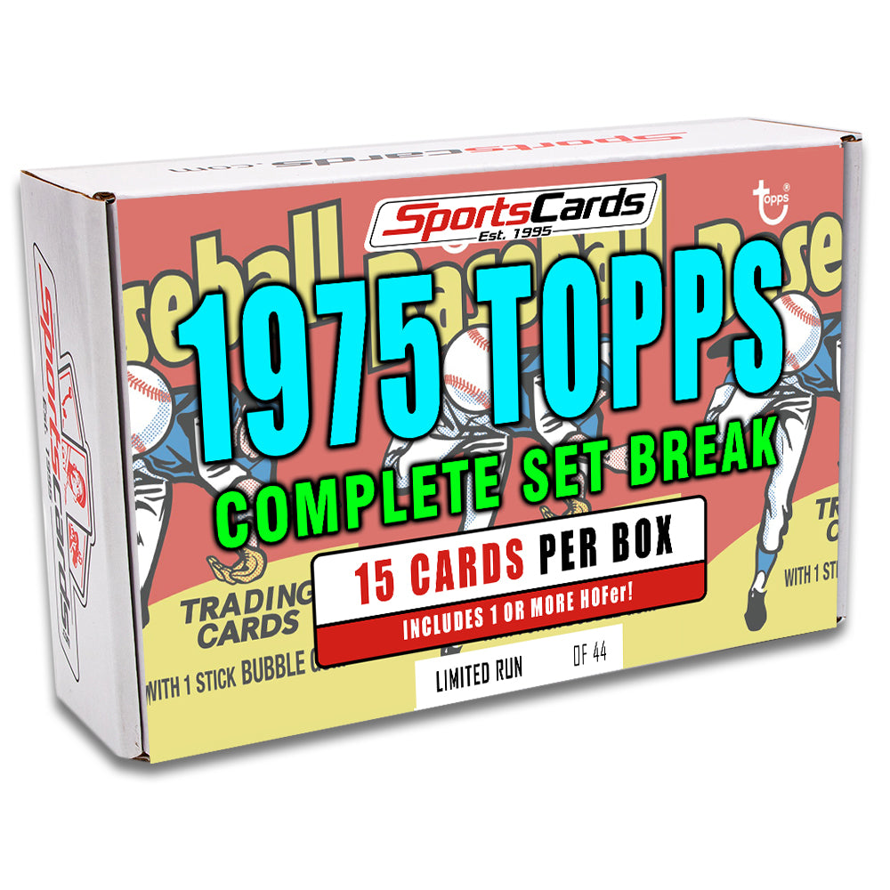 1975 TOPPS BASEBALL COMPLETE SET BREAK - 15 CARDS PER BOX! INCLUDES 1 OR  MORE HOFER!