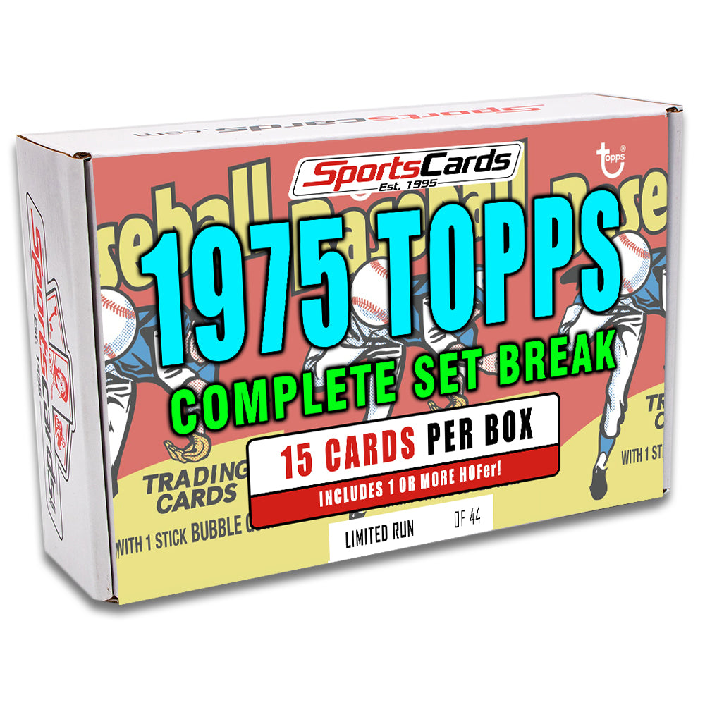 1975 TOPPS BASEBALL COMPLETE SET BREAK - 15 CARDS PER BOX! INCLUDES 1 OR MORE HOFER!