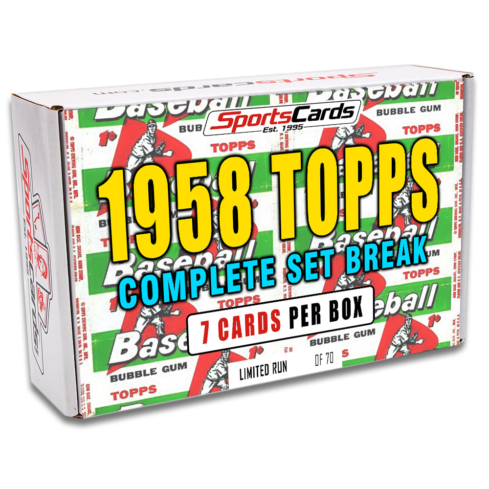 1958 TOPPS BASEBALL COMPLETE SET BREAK - 7 CARDS PER BOX!