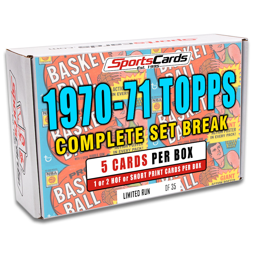 1970-71 TOPPS BASKETBALL COMPLETE SET BREAK - 5 CARDS PER BOX! INCLUDES 1 OR 2 HOFer OR SP!
