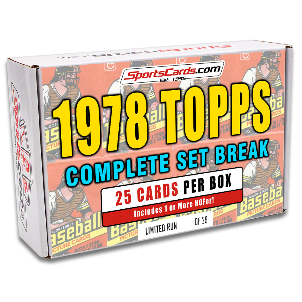 1978 TOPPS BASEBALL COMPLETE SET BREAK - 25 CARDS PER BOX! 1 or more HOFer Per Box!
