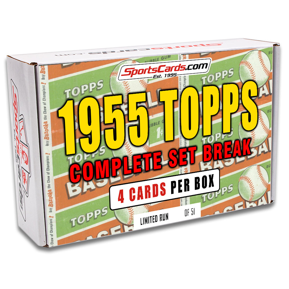 1955 TOPPS BASEBALL COMPLETE SET BREAK - 4 CARDS PER BOX!