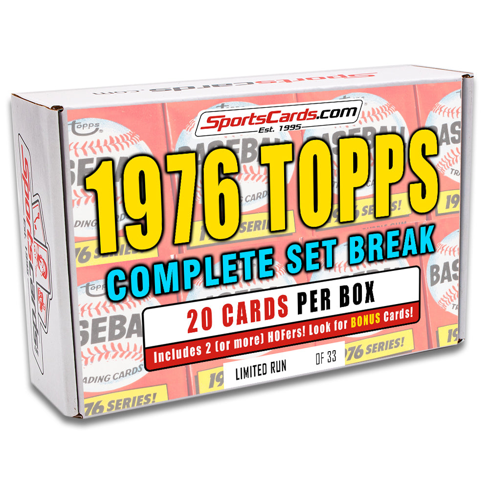 1976 TOPPS BASEBALL COMPLETE SET BREAK - 20 CARDS PER BOX! 2 OR MORE H 