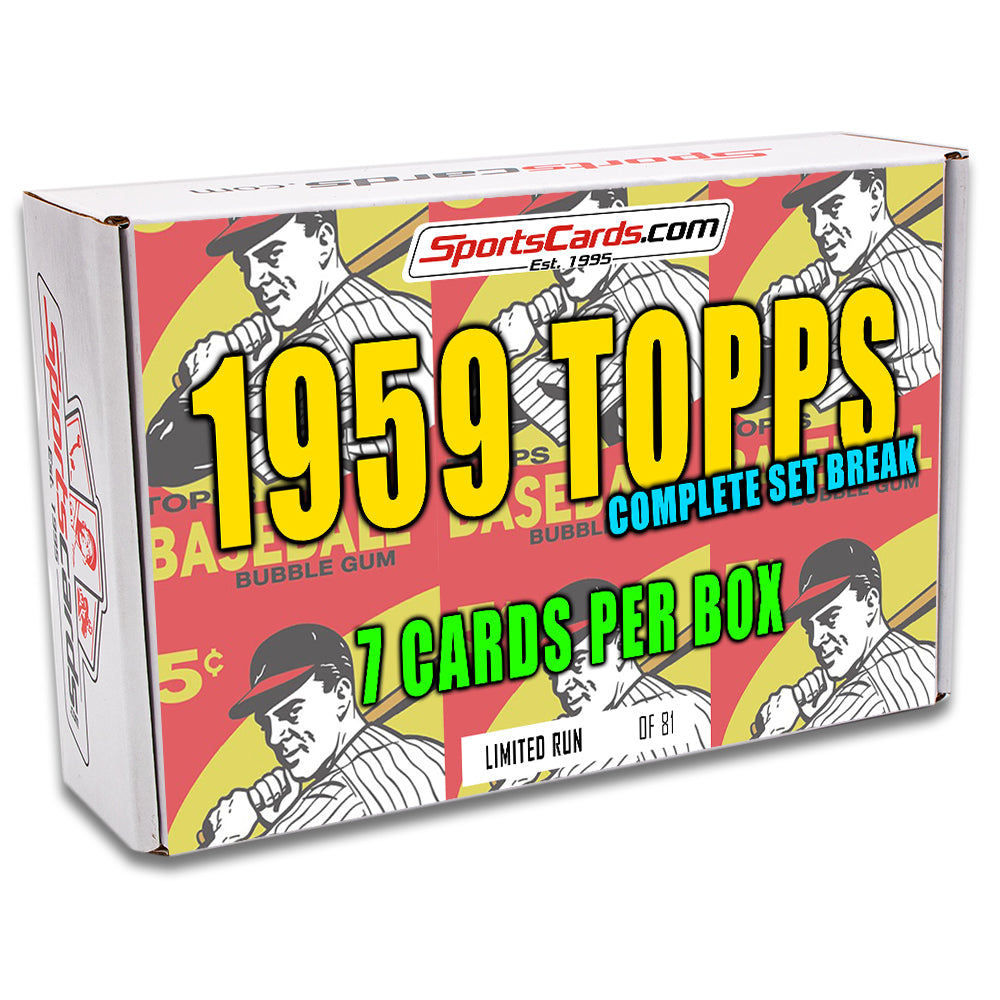 1959 TOPPS BASEBALL COMPLETE SET BREAK - 7 CARDS PER BOX!